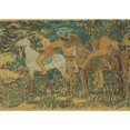 thumbnail image 2 of Jan Preisler 18x14 Black Ornate Wood Framed Double Matted Museum Art Print Titled - Horsemen (Procession), 2 of 5