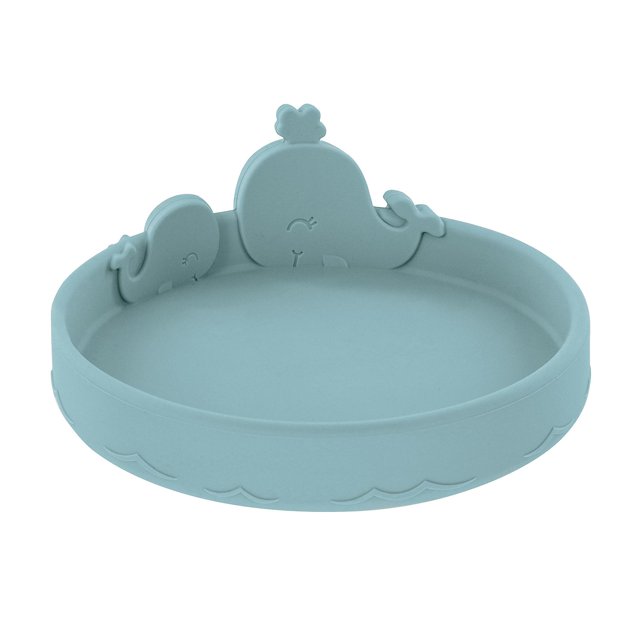 Placa de Silicona Nuby Ballena Azul para Niños Pequeños 6+ Meses