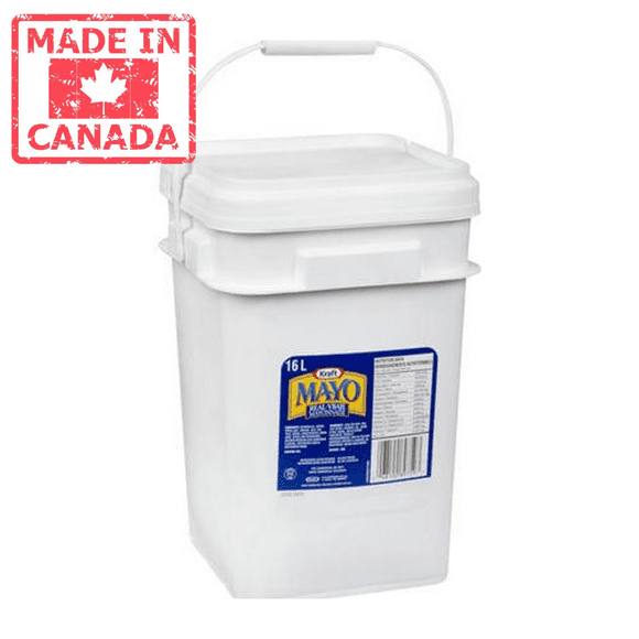 Kraft Real Mayonnaise Pail Bulk Size - 16 L/4.22 Gallons- Canadian Made