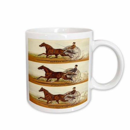 

3dRose Old Time Harness Racing Ceramic Mug 15-ounce