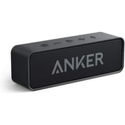 Anker SoundCore Bluetooth Speaker with 24-Hour Playtime, 66-Foot Bluetooth Range & Built-in Mic, Dual-Driver Portable Wireless Speaker with Low Harmonic Distortion and Superior Sound - Red