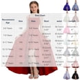 thumbnail image 4 of AHTJRT Bridesmaid Dresses for Girls Ruffle Slit Satin Silk Flower Dress Sleeveless Spaghetti Straps Party Maxi Dresses Blue 16-17 Years, 4 of 7