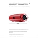 thumbnail image 3 of Altavoz Estéreo Inalámbrico 3D Envolvente para Exteriores con Bluetooth 4.0, Altavoz Portátil de Graves de Alta Potencia, Color Rojo., 3 of 5