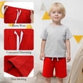 thumbnail image 3 of Resinta 4 Pack Toddler Boy Cotton Shorts Boys Casual Shorts Pull-on Shorts Soft Baby Boy Shorts for Summer, 3 of 9