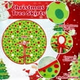 thumbnail image 2 of Guvpev 15" Christmas Tree Skirt - Xmas Tree Skirt Mats for Christmas Tree Decorations - Red & Green Polka Dot Christmas Tree Skirt for Indoor Outdoor Holiday Xmas Party Decorations, 2 of 13