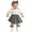 A-White53, variant on OSOLU Baby Girls Bodysuits Short Sleeve Plaid Newborn Infant Romper Dress With Headband Socks 3 Piece Set Stylish Onesie
