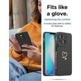 thumbnail image 6 of iPhone 14 Case for Women with Full Camera Lens Protection, Silicone Heart Girly Cute Side Soft Slim Shockproof Protective Cover for iPhone 14 6.1 inch, 6 of 7