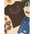 thumbnail image 3 of Flower Embroidery T-Shirt Women -Image by Shutterstock, Female XX-Large, 3 of 4