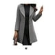 thumbnail image 4 of Chaqueta de abrigo de mujer Sonducket Otoño Invierno manga larga gris M, 4 of 5