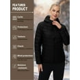 thumbnail image 6 of TRYSIL Women's Puffer Jacket Hooded Warm Down Lightweight Full-Zip Packable Quilted Winter Outdoor Coat,Size(S-2XL), 6 of 9