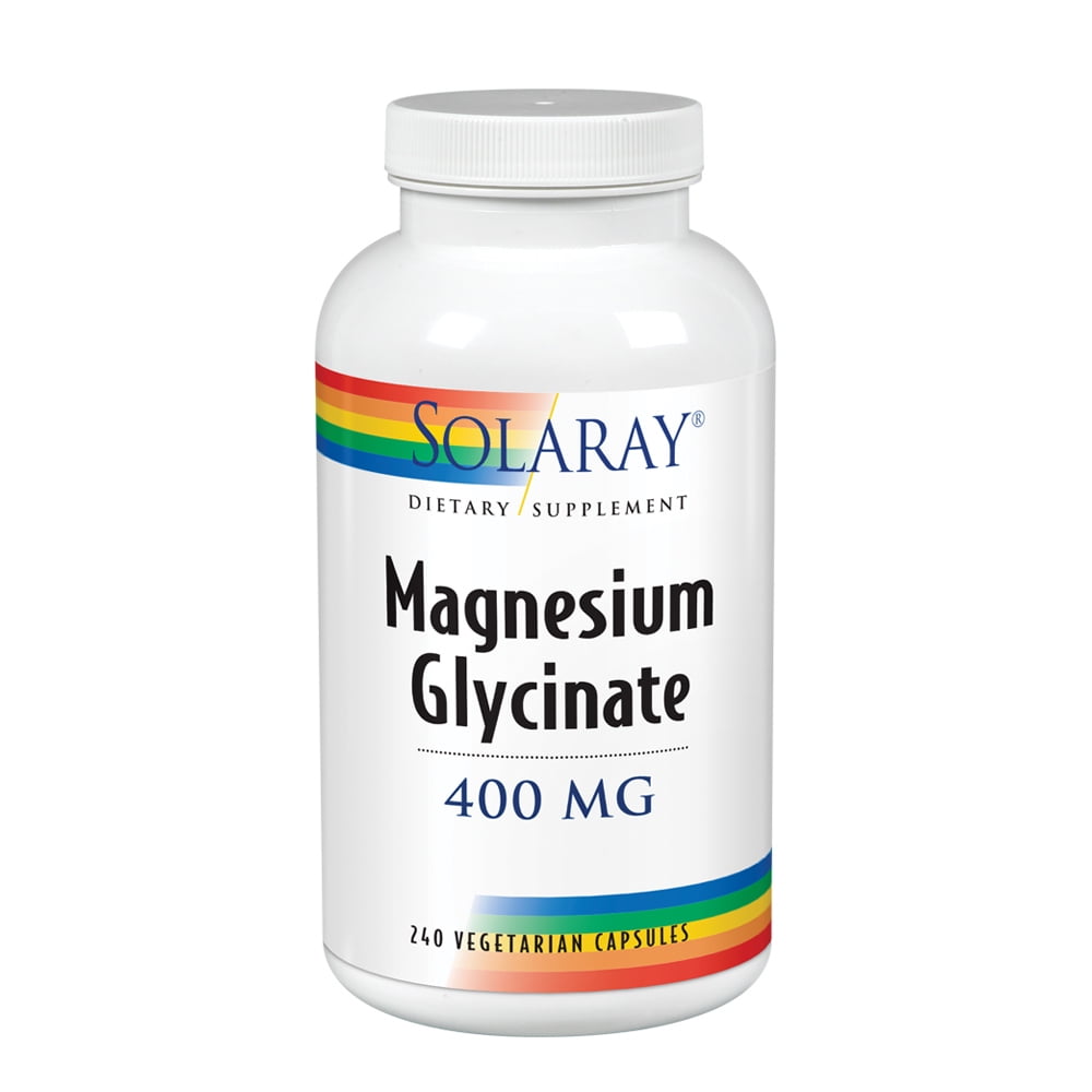 Solaray Magnesium Glycinate 400 mg Healthy Relaxation, Bone