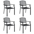 thumbnail image 2 of vidaXL 5 Piece Garden Dining Set Anthracite Steel, 2 of 5