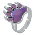 thumbnail image 4 of ESTONE Bear's Paw Color Change Mood Rings Temperature Emotion Feeling Rings Bands Women, 4 of 13