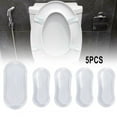 thumbnail image 1 of Ensemble de 5 Quincaillerie de Salle de Bain Tampons de Couvercle de Siège de Toilette Tampons Entretoises, 1 of 10