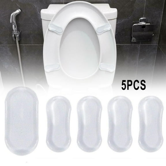 ZHIMAO Toilet Seat Toilet Seat Bumper 1.76x0.79x0.20inch Anti-collision Silicone