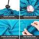 thumbnail image 4 of Bolsa de lavandería de viaje, organizador de ropa sucia lo suficientemente grande como para sostener 4 cargas de ropa, bolsa con cordón, 4 of 5