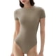 thumbnail image 1 of Body de manga corta con cuello redondo para mujer Camiseta de la colección Smoke Cloud TopsCaquiPequeño esquí esquí Gafas de esquí, 1 of 5