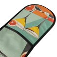 thumbnail image 4 of Yayeee Double Oven Mitt Kitchen Heat Resistant Baking 35" x7" Quilted Glove, Green Glasses, 4 of 6