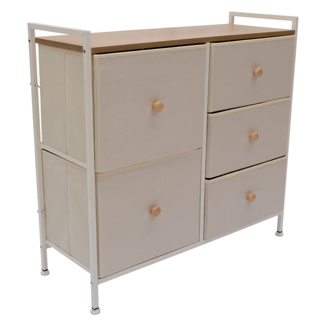 Cajonera de 5 Cajones Beige 83x30x77 cm Ideen