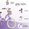 thumbnail image 4 of Bstjewey 20 Inch Girls Bike with Basket, Kids Bicycle for Ages 7-13, 4 of 7