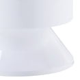 thumbnail image 6 of Newboti Furniture White High Gloss and Natural 1-drawer Drum Nightstand 29087, 6 of 7