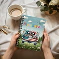 thumbnail image 3 of Happy Easter Australian Shepherd American Flag Truck Bunny Ears Spiral Bound Journal Aussie Dog Lover Gifts 5x7in Spiral Notebook - 03001, 3 of 5