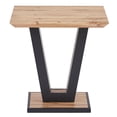 thumbnail image 2 of Moderne MDF et Métal Table d'Appoint - Naturel et Noir, 2 of 8