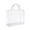 Black_CI09, variant on Clear Plastic Gift Bags with Handle Reusable Transparent Gift Wrap Bag for Shopping Retail Wedding Birthday D 13 In