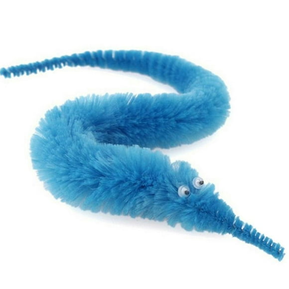 6 Pcs Fuzzy Twisty Worm Wiggle Moving Sea Horse Soft Toy Gift For Children Kids