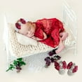 thumbnail image 6 of Newborn Girl Photography Outfit Set – Princess Shoes & Bow Headband with Crystal Crown, 11CM White, Infant 0-18 Months, 6 of 8