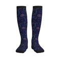 thumbnail image 3 of Compression Socks for Women and Men - colorful star deep purple Compression Socks Circulation for Workout, 3 of 8