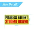 thumbnail image 2 of 3PCS Student New Driver Magnet Stickers for Car, Reflective Please Be Patient Safety Sign, Magnetic Yellow Large Bold Text Rookie Driver Decal, Auto Bumper Stickers Universal for Most Cars,Black/Red, 2 of 7