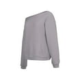 thumbnail image 5 of Womens off The Shoulder Sweatshirt Comdrip off The Shoulder Sweatshirt for Women Oversized Long Sleeve Fleece Basic Pullover Sweatshirts with Pockets Cute Sweatshirts Grey L, 5 of 6