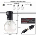 thumbnail image 2 of Guirnalda De Luces 25+4 Focos 7.6 Metro Exterior Impermeable Elek 25pz, 2 of 4