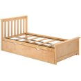 thumbnail image 4 of BEDSMART Solid Wood Twin Size Bed With Trundle | Natural, 4 of 7