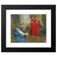 thumbnail image 2 of Marianne Stokes 17x15 Black Modern Framed Museum Art Print Titled - Angels Entertaining the Holy Child, 2 of 5