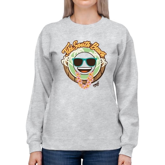 Tiki-South Tribal Beachwear Trendy Graphic Women's Sweatshirt