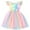 Style a, variant on Kkkded 18M-6T Kids Toddler Summer Dresses for Girls,Little Girls Short Sleeve Mesh a Line Dress Baby Dress Skirt Tutu Dress Casual Rainbow Printing Birthday Dress