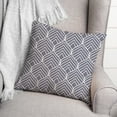thumbnail image 3 of Creative Products Geo Leaf Blue 18 x 18 Indoor / Outdoor Pillow, 3 of 3