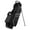 Black, variant on PowerBilt Golf Dunes 4.5 Lightweight Dual Strap Stand Bag, Blue/Black -