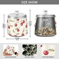 thumbnail image 2 of Yayeee Ashtray with Lid for Cigarette Smokeless Stainless Steel Home Ash Holder, Red Cherry, 2 of 7