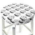 thumbnail image 3 of Vsdgher Cool Dog Print Stool Covers Round,Stretch Round Stool Covers Washable Stool Cushion Slipcover Elastic Chair Covers for 12-14 Inch Chair, 3 of 7