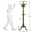 thumbnail image 2 of Foreate 79" Heavy Duty Wood Coat Rack Vintage Freestanding Large Tree Rack Stable Stand w/ 8 Branch Hooks Clothes Hanger for Corner Entryway Bedroom Office, 2 of 8