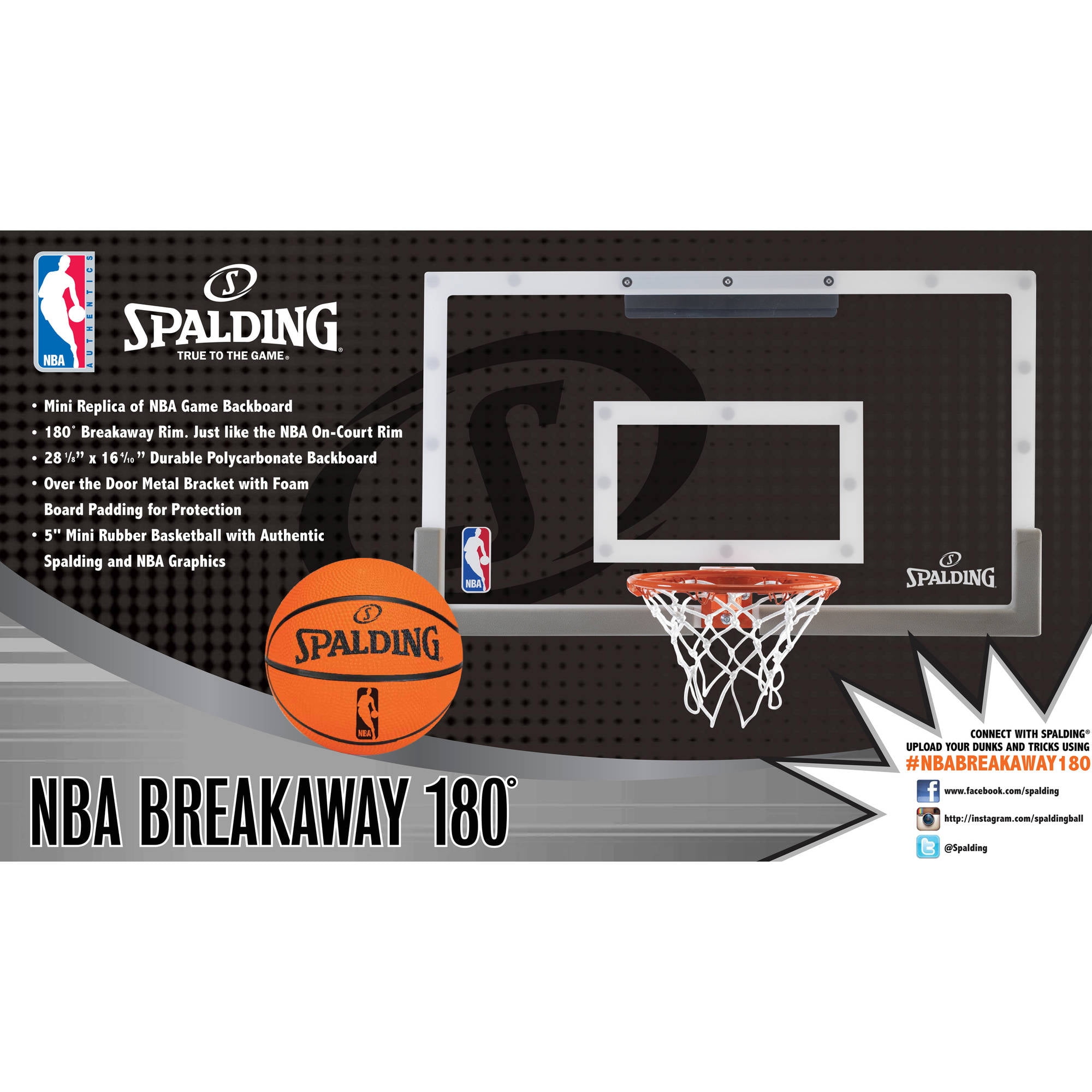 Spalding NBA Slam Jam VS NBA Breakaway 180 Basketball Hoop! 
