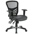 thumbnail image 2 of Modway Articulate Vinyl Office Chair in Black, 2 of 10