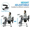 thumbnail image 3 of M optimized Patient Lift Transfer Chair, Hoyer Lifts for Home Use, Patient Lift for Home,Bathroom Wheelchair with 180° Split Seat and Potty, Portable Elderly Lift Bedside Commode Chair, 3 of 7