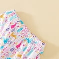 thumbnail image 5 of Kaprioy Toddler Baby Girl Clothes Easter Outfits Spring Short Sleeve Shirt Bell Bottom Tops Flared Pants Summer Clothes Girls Easter Outfits, 5 of 6