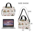 thumbnail image 3 of FORMRS 16" Laptop Bag Carrying Sleeve Case with Handle Travel Shoulder Briefcase, Red Nordic Christmas House, 3 of 8