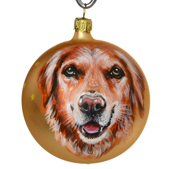 Labrador Retriever Glass Christmas Ball