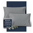 thumbnail image 1 of Fundas de Almohada Estándar Esquimal Lyocell 2 Piezas Color Gris, 1 of 8